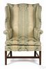 Frank Auspitz, York, Pennsylvania Chippendale style mahogany easy chair.
