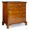 Pennsylvania Chippendale tiger maple chest of drawers, late 18th c., 41'' h., 36'' w.