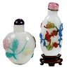 Two Chinese Glass Snuff Bottles