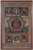 Framed Tibetan Thangka