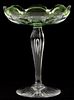 CRYSTAL OVERLAY COMPOTE C. 1900