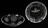 WATERFORD CRYSTAL HOLIDAY PLATE & BOWL TWO