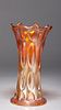 Early Vintage Carnival Glass Vase