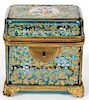 MOSER ENAMELED GLASS JEWELRY BOX LATE 19TH C.