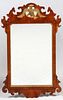 CHIPPENDALE STYLE MAHOGANY MIRROR 18TH C.