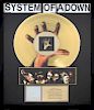 SYSTEM OF A DOWN "GOLD" RECORD AWARD