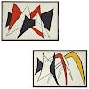 Alexander Calder, pair color lithographs