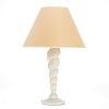 Jean-Charles Moreux style plaster shell lamp
