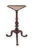 * A George II Mahogany Kettle Stand Height 24 1/2 x diameter 11 inches.