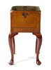 A George III Mahogany Wine Cooler Height 19 3/4 inches.