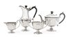 A Victorian Silver Four-Piece Tea Service, Sibray, Hall & Co. Ltd. (Charles Clement Pilling), Sheffield, 1900, comprising a teap