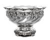 An American Silver Punch Bowl, Tiffany & Co, New York, NY, 1893, the rim worked with C-scrolls, the body with repousse decorated