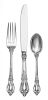 * An American Silver Flatware Service, Lunt Silversmiths, Greenfield, MA, 20th Century, Eloquence pattern, comprising: 12 dinner