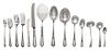 An American Silver Flatware Service, Towle Silversmiths, Newburyport, MA, D'Orleans pattern, comprising: 12 dinner knives 12 din