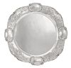 * An American Silver Meat Platter, Gorham Mfg. Co., Providence, RI, 20th Century, of shaped circular form, the rim chased with a