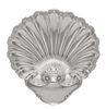 * An American Silver Shell Form Dish, Tuttle Silversmiths, Boston, MA, 20th Century, raised on three ball feet.
