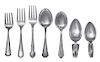 * A Group of Silver Baby Spoons and Forks, Various Makers, comprising: 2 bent spoons 10 spoons 8 forks 2 silver-plate bent spoon