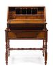 * An American Maple Slant Front Bureau on Stand Height 38 1/2 x width 28 x depth 19 1/2 inches.