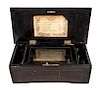 * A Continental Cylinder Music Box Width of case 14 1/4 inches.