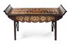 * A Chinese Export Painted Altar Table Height 30 x width 51 x depth 18 1/4 inches.
