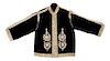 * A Woman's Embroidered Velvet Taqsireh Jacket Length 23 inches.