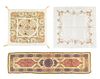 * Two Ottoman Metallic Thread Embroidered Table Covers First mentioned 17 1/2 x 68 inches.