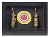 * A Pair of Borneo Brass Earweights Length of weight 3 1/2 inches.