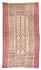 * A Bhutanese Silk Embroidered Cotton Kishutara Panel 8 x 4 1/2 feet.