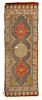 * A Turkish Wool Promotional Runner 18 1/2 x 53 inches.