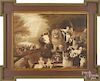 After Hicks, framed print of the Peaceable Kingdom, 18'' x 25''.