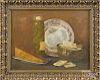 American oil on canvas still life, early 20th c., signed indistinctly lower left, 12'' x 16''.