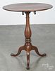Walnut candlestand, early 19th c., 28 3/4'' h., 24 1/2'' w.