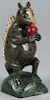 Rodney Boyer, York, Pennsylvania carved and painted squirrel, 8'' h.