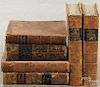 Six antique medical reference books, 19th c., to include John Armstrong