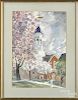 Charles X. Carlson (American 1902-1991), watercolor of a church, signed lower left, 21'' x 14 1/2''.