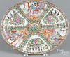 Chinese export porcelain rose medallion platter, 19th c., 12'' l., 15'' w.