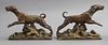 Pair of Figural Patinated Bronze Bookends, late 19