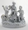 Meissen Style White Porcelain Figural Group, early