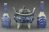 Group of Three Japanese Blue and White Porcelain A