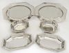 SET OF SIX JEAN DOUZON SILVER PLATED DISHES