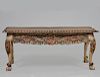 NEO-CLASSICAL STYLE PAINTED OAK LOW TABLE