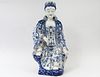 BLUE AND WHITE PORCELAIN FIGURE OF GUANYIN