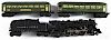 Lionel four-piece train set, to include a 1666 engine and tender, a 2640 Pullman car