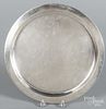 Tiffany & Co. sterling silver tray, 11'' dia., 19 ozt.