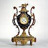 Porcelain and Gilt-brass-mounted Mantel Clock