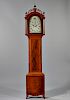 New England Mahogany Tall Clock