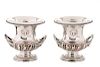 Pair of English Sheffield Plate Wine Coolers