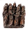 Netherlandish 16th C. Carving, Betrothal of Mary