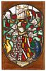 Armorial Stained Glass Panel, After Fawsley Hall