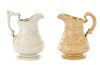 Collection of 2 Ridgway Drabware Pitchers, 19th C.